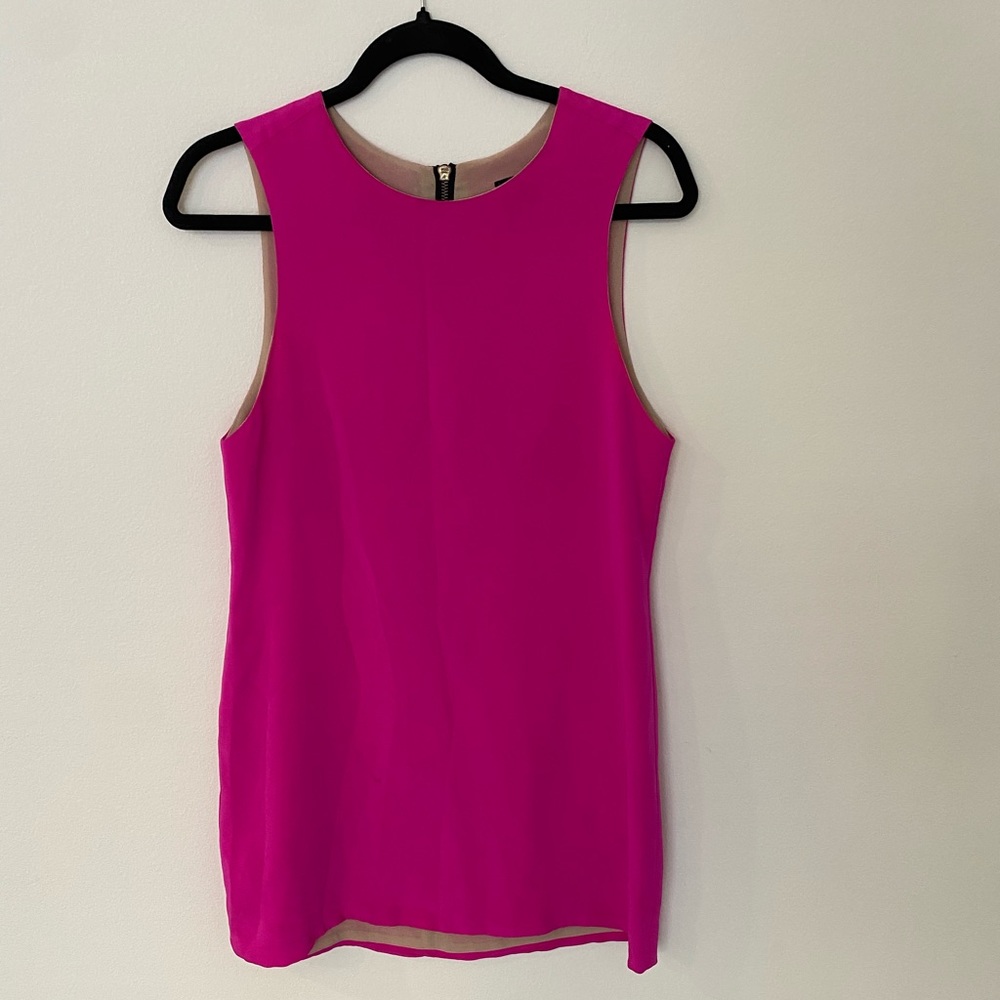 Hot pink mini dress